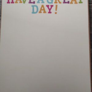 Cute Staionary Have a great day  New 25 sheets